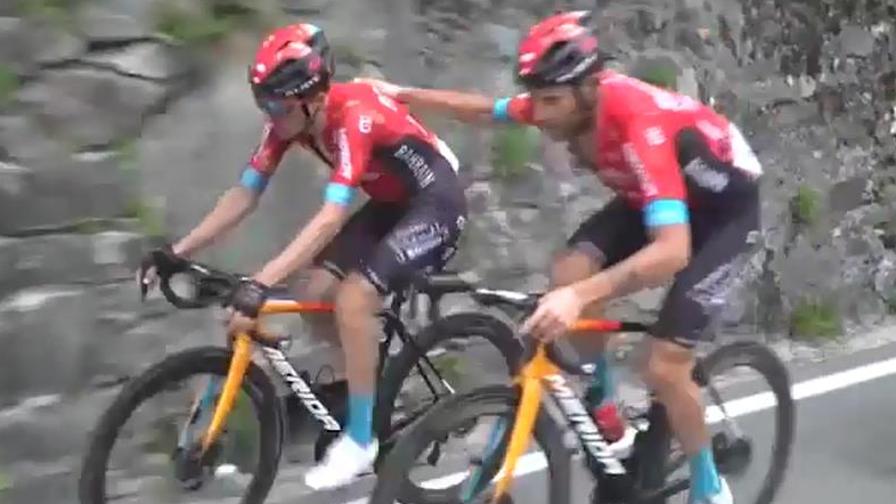 La pacca sulla spalla a Bilbao e la scalata solitaria rivedi la vittoria di Caruso al Giro